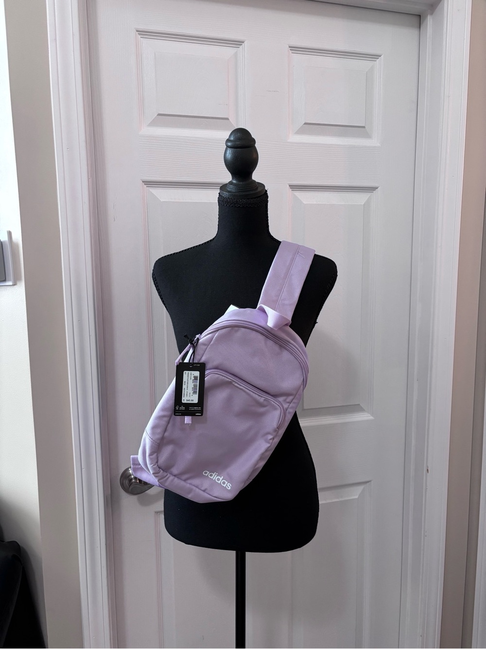 adidas Cute and Sporty Powder Plum Purple Athleisure Crossbody Bag